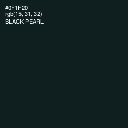 #0F1F20 - Black Pearl Color Image